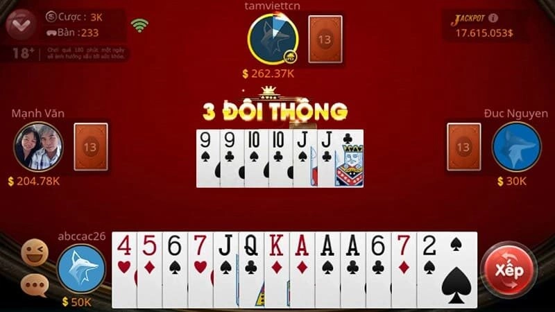 Bạn cần phải có ít nhất 2 đôi thông để chặn tứ quý