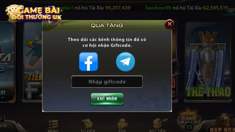 Giftcode nohu B52