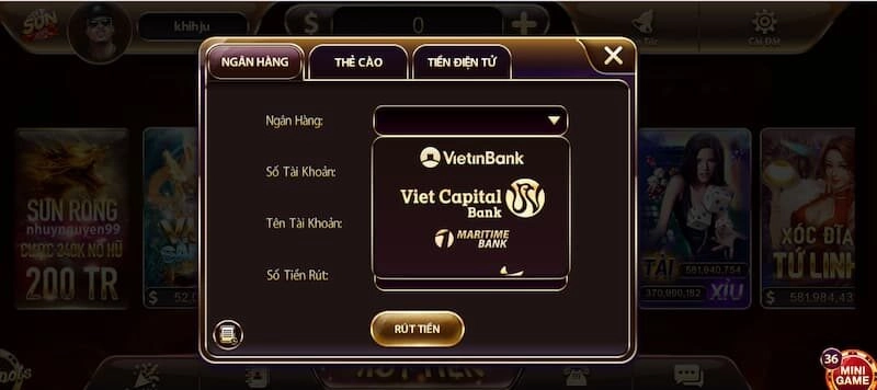 rút tiền Sunwin mất bao lâu?