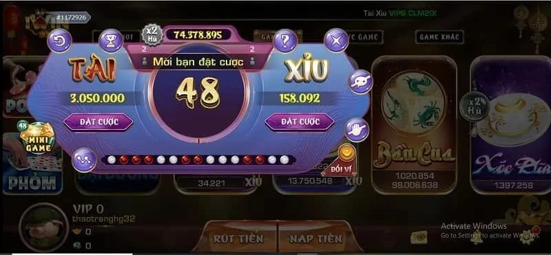 Chơi tài xỉu khung giờ vàng